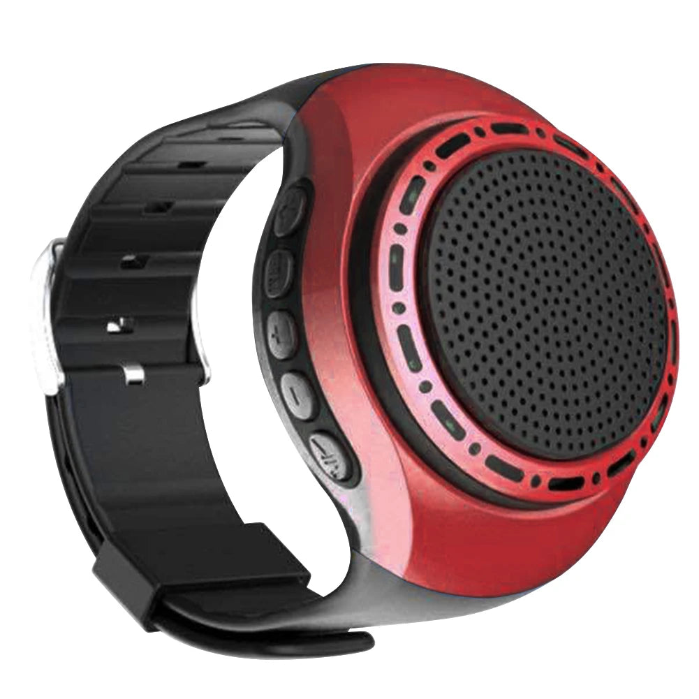 USB Rechargeable Bicycle Audio Portable Wrist Watch Speaker Cool Lighting Bluetooth-compatible Sports Music FM Radio