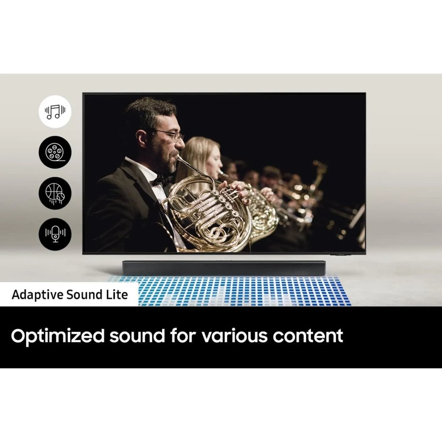 Samsung 3.1CH B-Series Soundbar, DTS Virtual:X Surround, Deep Bass Bluetooth Speaker for TV - Black