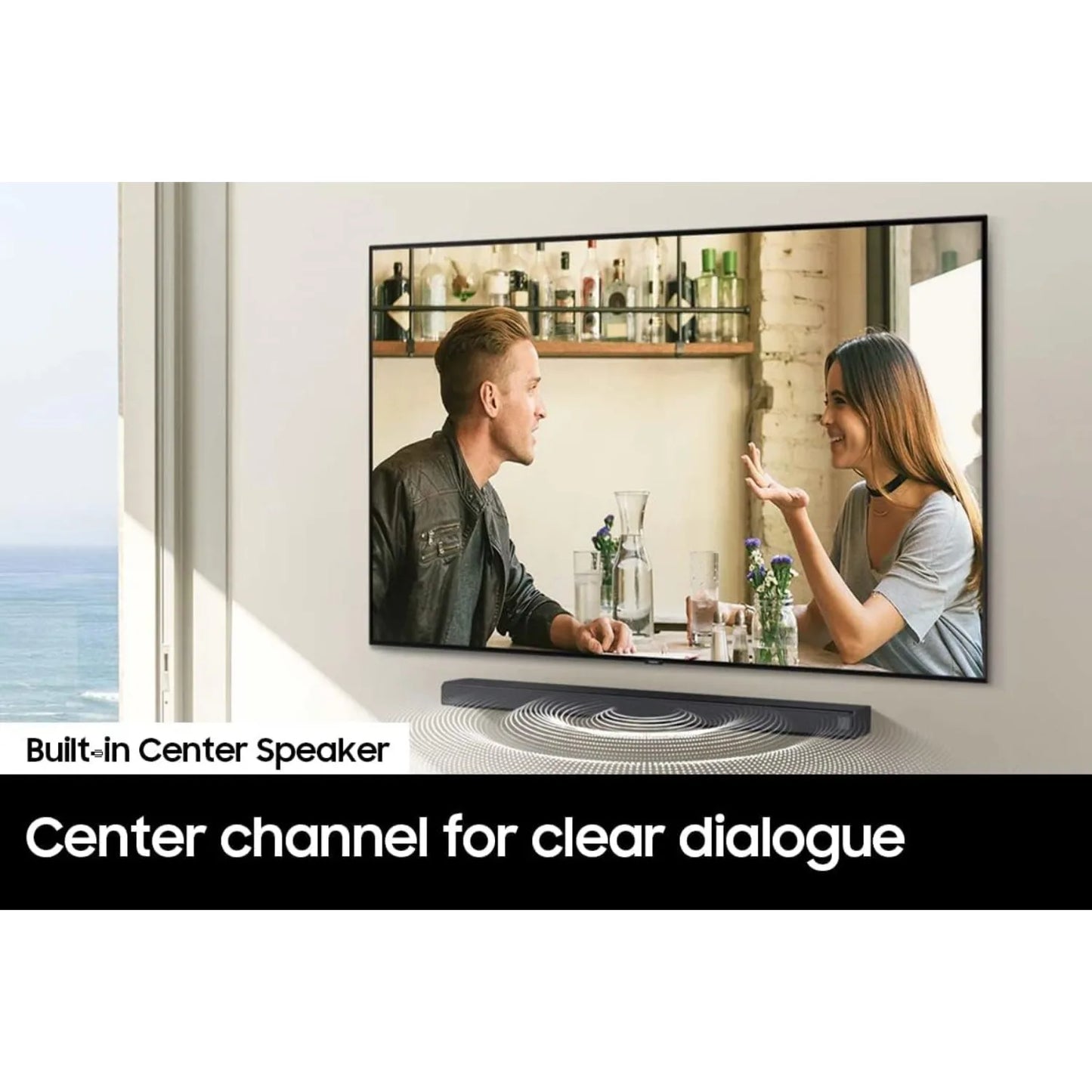 Samsung 3.1CH B-Series Soundbar, DTS Virtual:X Surround, Deep Bass Bluetooth Speaker for TV - Black