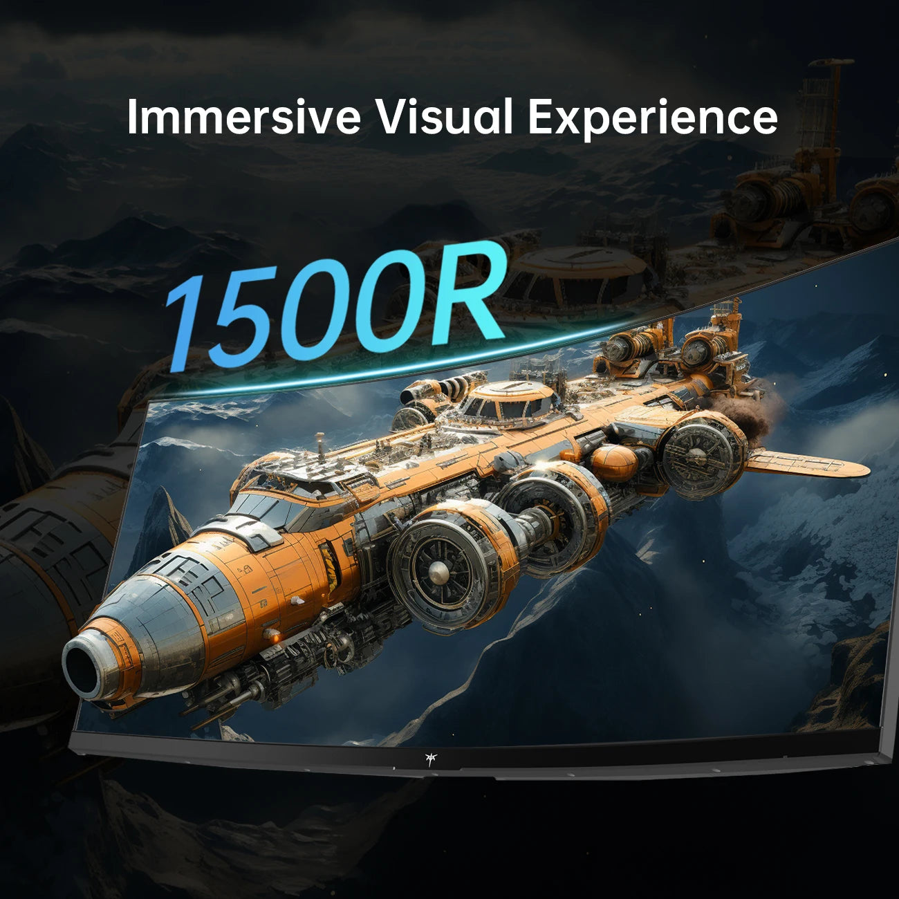 34'' Curved Ultrawide Gaming Monitor 3440x1440p 165Hz, 1500R Curved Monitor, Freesync G-sync, Height/Tilt/Swivel/Pivot, Picture