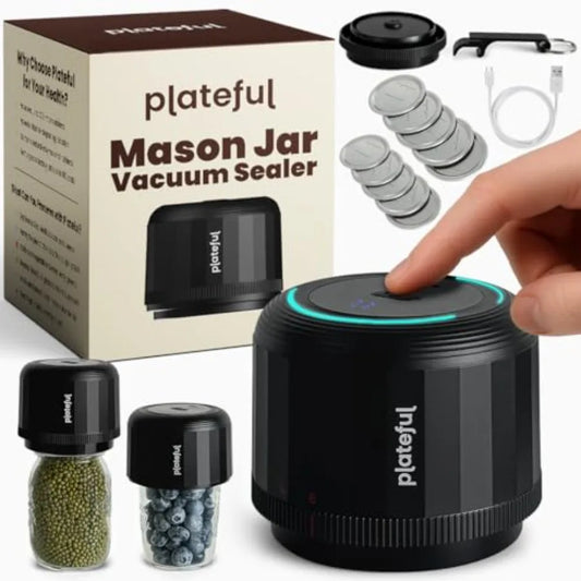 Electric Mason Jar Vacuum Sealer Kit Lids Included For Wide Mouth And Regular Mouth Jars Portable Jar Vacuum Sealer Canning Mac