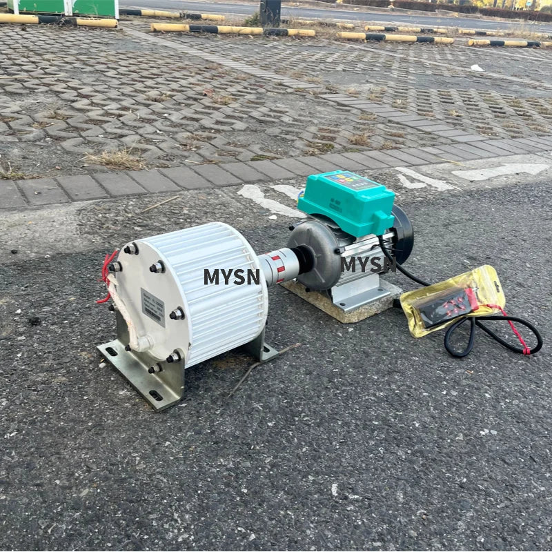 Free Energy 30KW 20KW  Generator Set 220v 380v 48v Permanent Magnet Generator 500RPM Alternator With 1000W Variable-Speed Motor