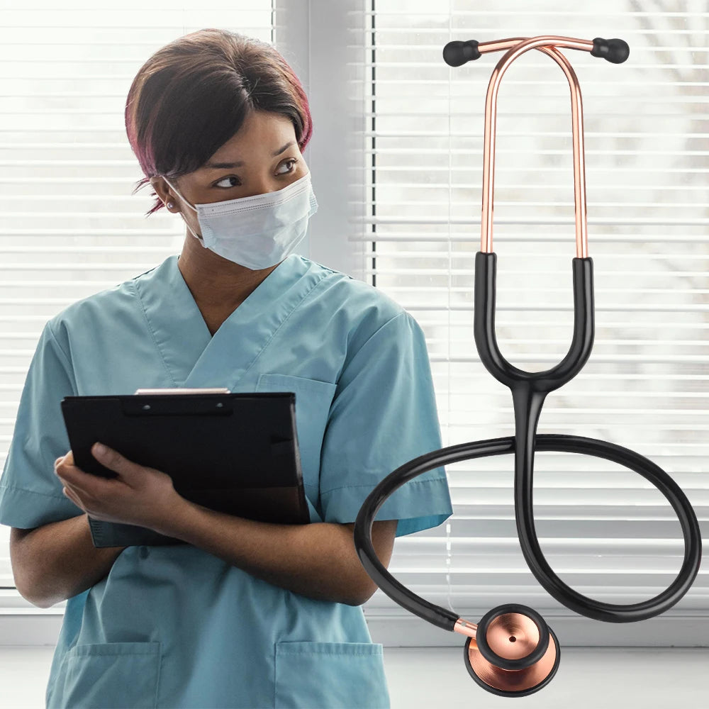 Medical Double Sided Stethoscope Professional Portable Cardiology Stethoscope Medical Equipment Nurse Vet Doctor Stethoscope