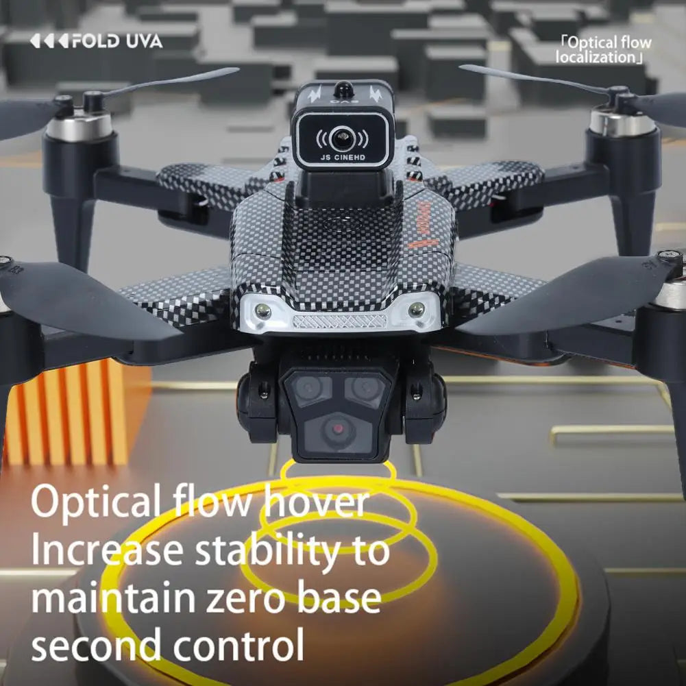 Remote Control Drone With Adjustable Three Cameras Optical Flow Hover Drone Positioning Obstacle Avoidance RC Quadcopter Toy