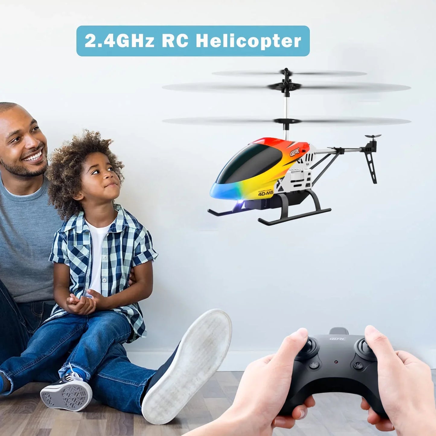 4DRC M5 Remote Control RC Helicopter with Gyro Altitude Hold Drone 3.5 Channel Aircraft Indoor Flying Kid Toy Gift for Boys Girl