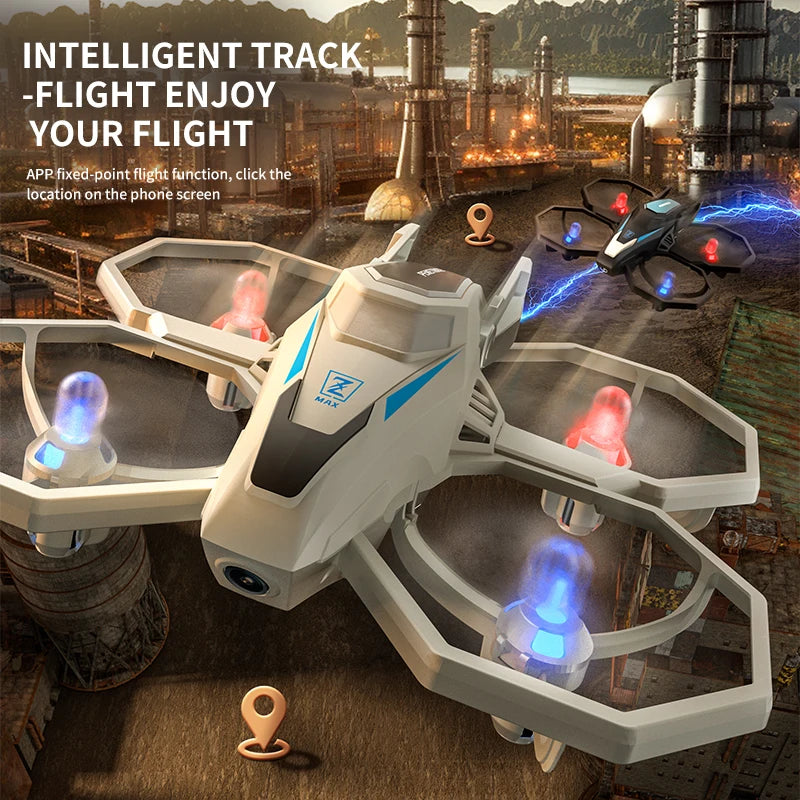 2.4G 4CH RC Drone 8K Camera 3D Flip Remote Control Drone Quadcopter Helicopter with LED Light Kids Flying Aircraft Altitude Hold