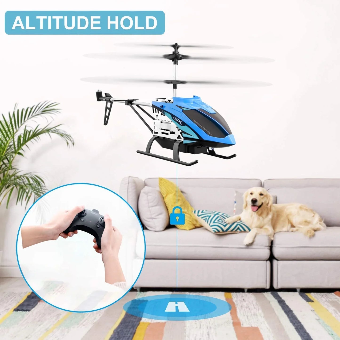 4DRC M5 Remote Control RC Helicopter with Gyro Altitude Hold Drone 3.5 Channel Aircraft Indoor Flying Kid Toy Gift for Boys Girl