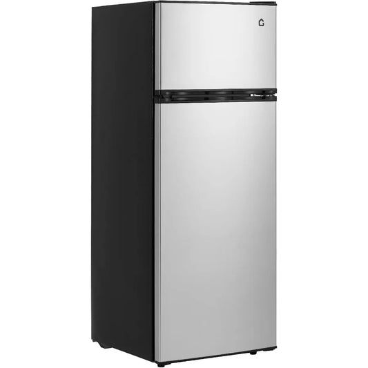 7.5 Cu. Ft. Compact Refrigerator Two Door Mini Fridge with Energy-Efficient Quiet Operation for Dorm Office Bedroom Kitchen Bar