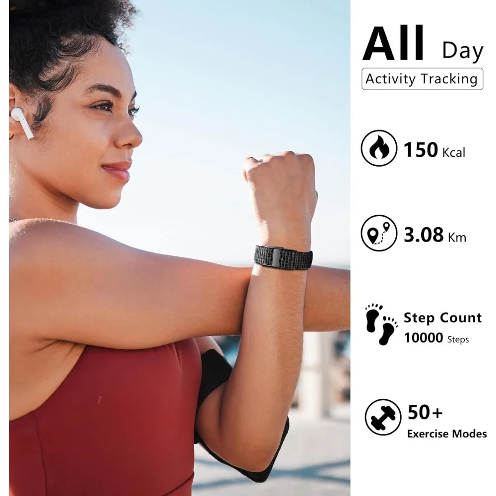 Smart Health Wristband, Wearable Activity & Fitness Tracker for Multi-Sport Mode, All-Day Automatic Continuous Monitoring