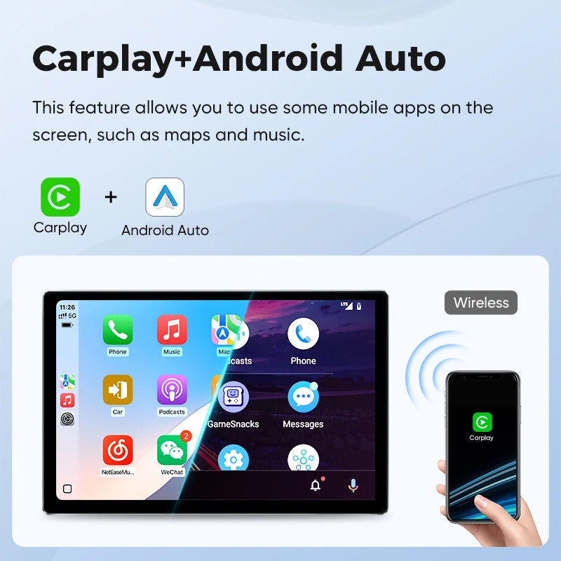 Ainavi Car Multimedia For Toyota Corolla 2019-2026 Car Radio E210 Wireless Carplay Android Auto 4G Big Screen DSP Audio GPS HDMI