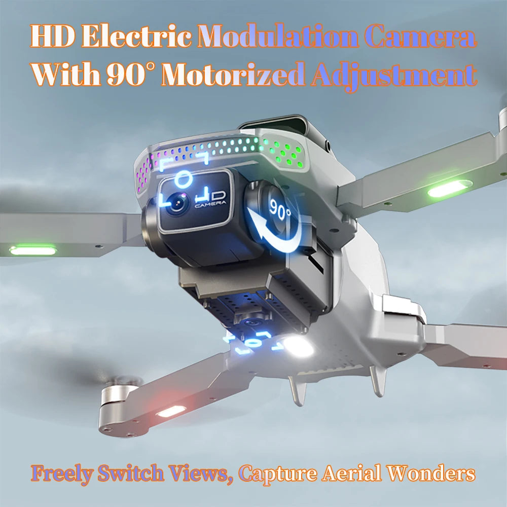 S50 PRO GPS Drone with 2 Batteries, 4.5-inch Large Screen Remote, Real-Time HD Camera, Obstacle Avoidance, Extended Flight Time