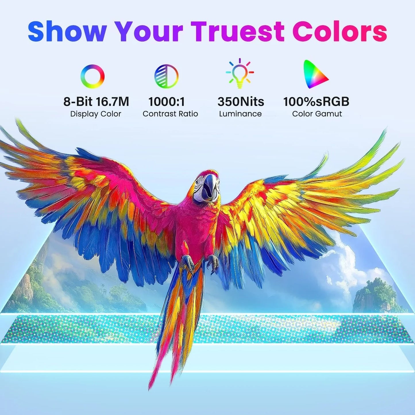 UPERFECT 18.4Inch 4K Portable Monitor Gaming PC Gamer Displays Laptop Extender Screen For TV Notebook Ps4/5 Xbox Tablet Switch