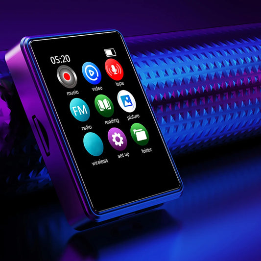 MP3/MP4 Walkman Music Players Compatible with Bluetooth Sport Music Player Built in Speaker 1.77 Inch with E-Book Voice Recorder