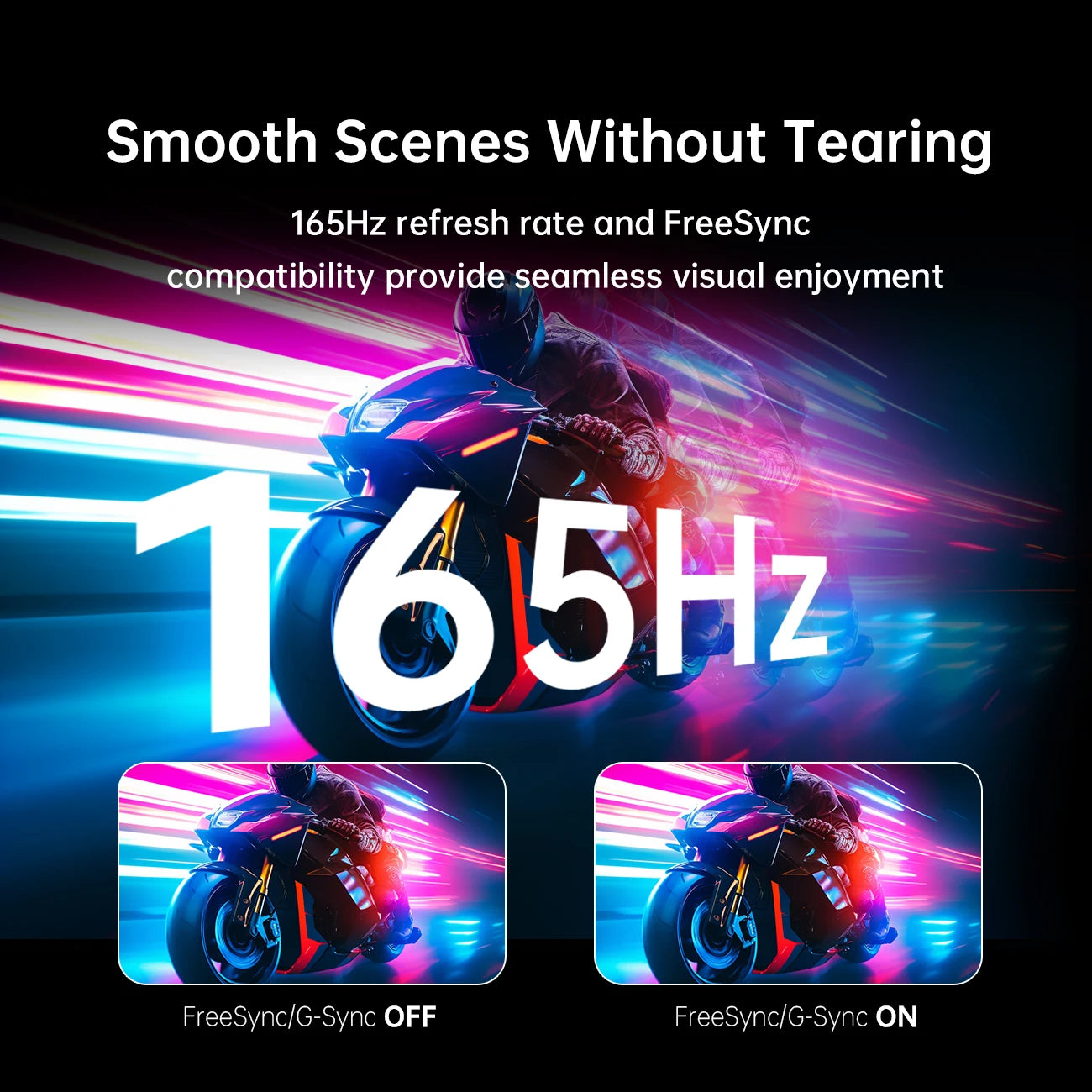 34'' Curved Ultrawide Gaming Monitor 3440x1440p 165Hz, 1500R Curved Monitor, Freesync G-sync, Height/Tilt/Swivel/Pivot, Picture