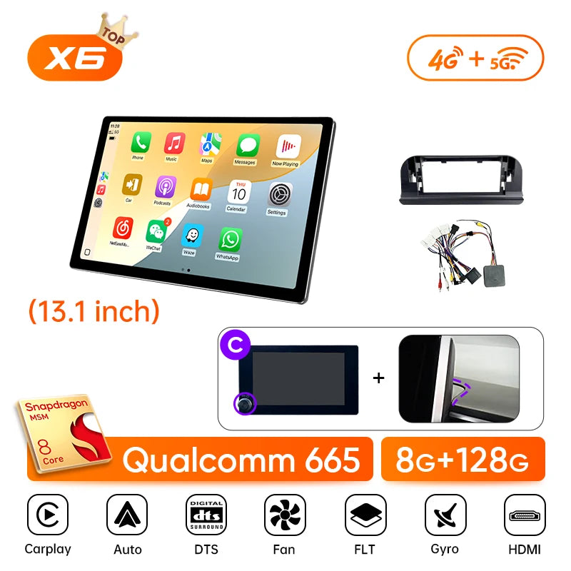 Ainavi Car Multimedia For Toyota Corolla 2019-2026 Car Radio E210 Wireless Carplay Android Auto 4G Big Screen DSP Audio GPS HDMI