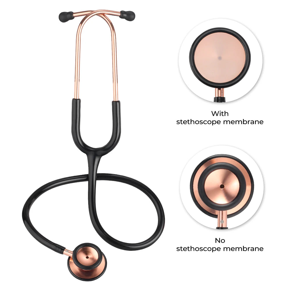 Medical Double Sided Stethoscope Professional Portable Cardiology Stethoscope Medical Equipment Nurse Vet Doctor Stethoscope