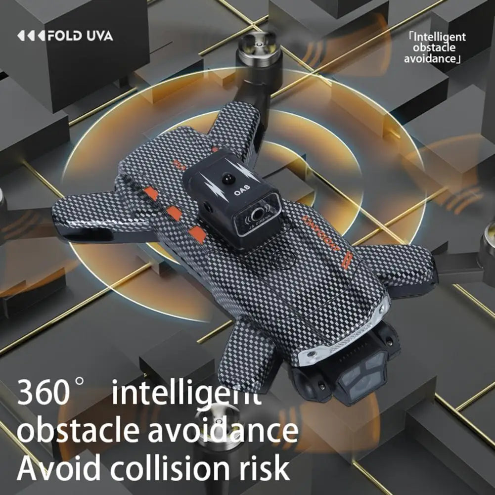 Remote Control Drone With Adjustable Three Cameras Optical Flow Hover Drone Positioning Obstacle Avoidance RC Quadcopter Toy