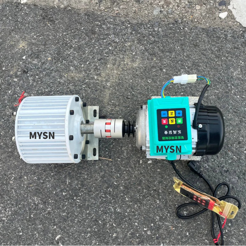 Free Energy 30KW 20KW  Generator Set 220v 380v 48v Permanent Magnet Generator 500RPM Alternator With 1000W Variable-Speed Motor