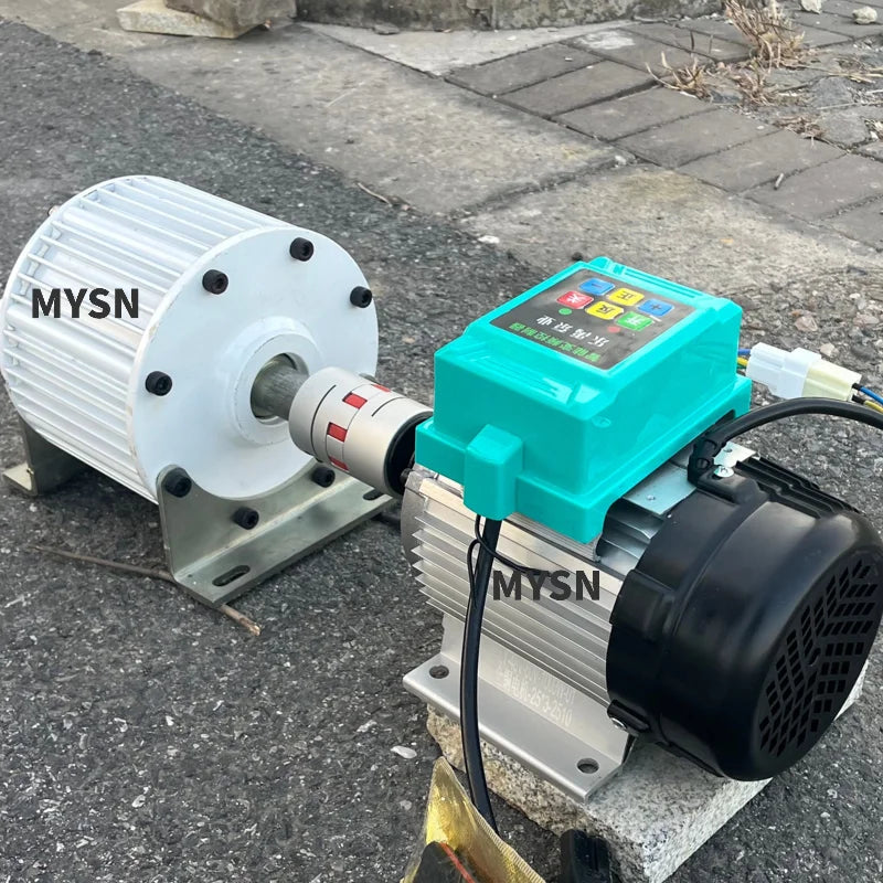 Free Energy 30KW 20KW  Generator Set 220v 380v 48v Permanent Magnet Generator 500RPM Alternator With 1000W Variable-Speed Motor