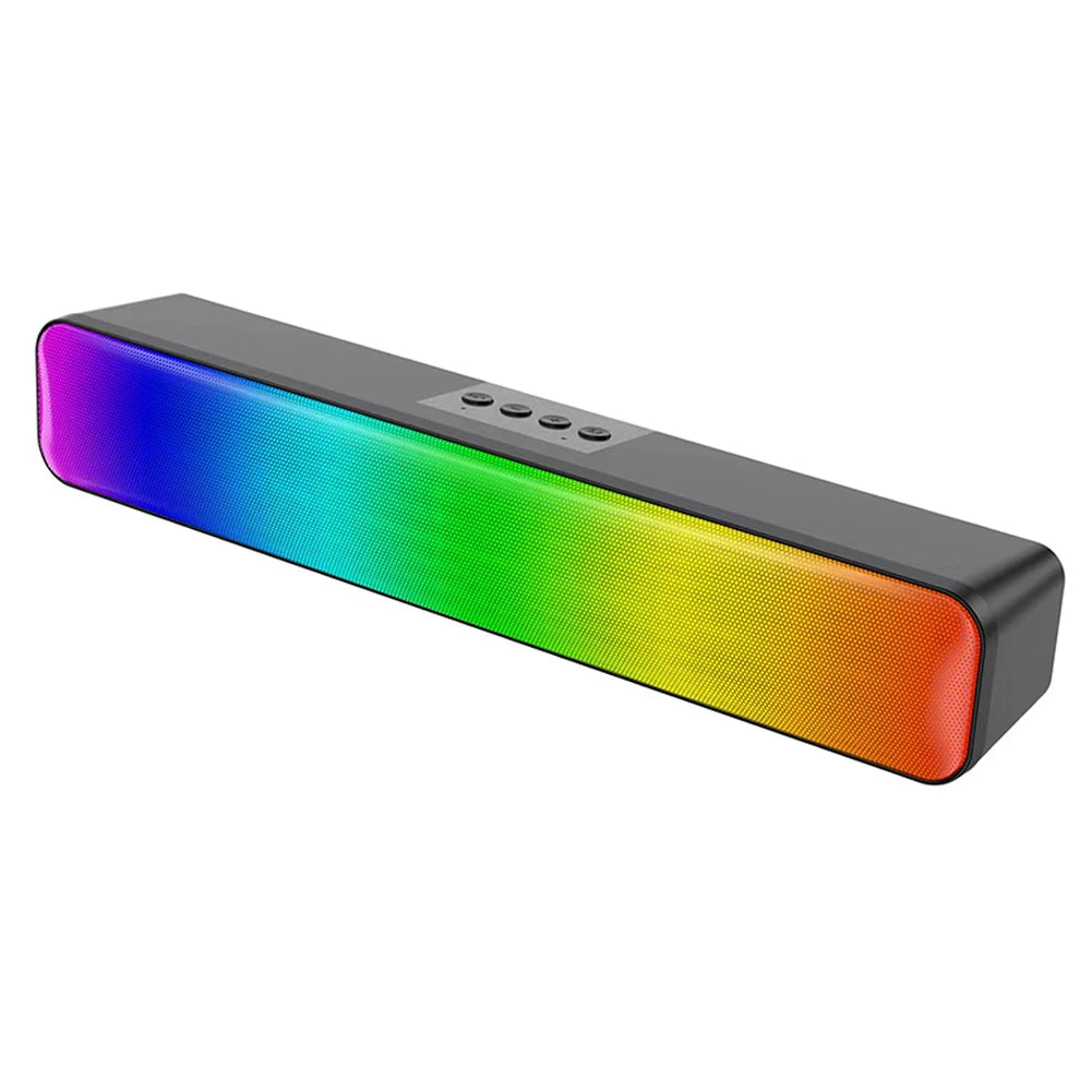 RGB Wireless Speaker Bluetooth HiFi Portable Voice Box For Desk Computer Subwoofer Home Movie Surround Sound Bar Audio Speaker
