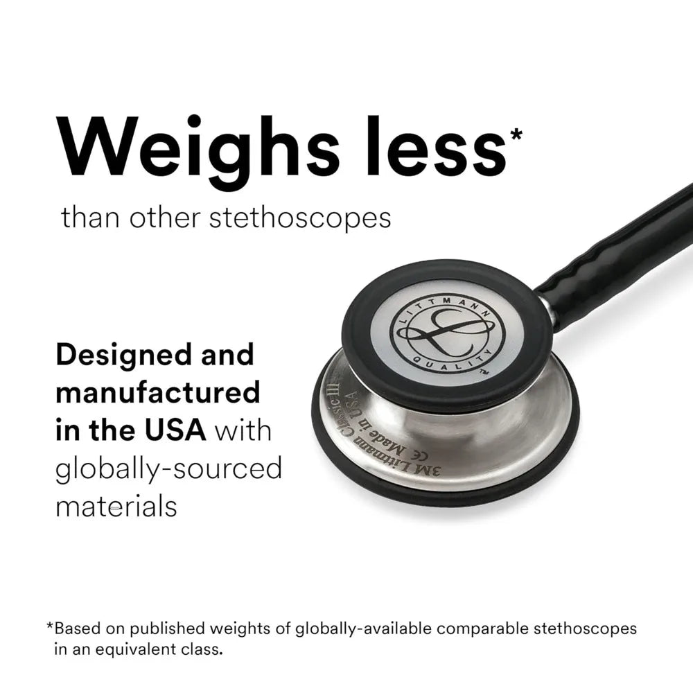 Monitoring Stethoscope, 5806, More Than 2X as Loud, Weighs Less, Stainless Steel Rainbow-Finish Chestpiece