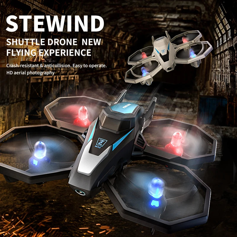 2.4G 4CH RC Drone 8K Camera 3D Flip Remote Control Drone Quadcopter Helicopter with LED Light Kids Flying Aircraft Altitude Hold
