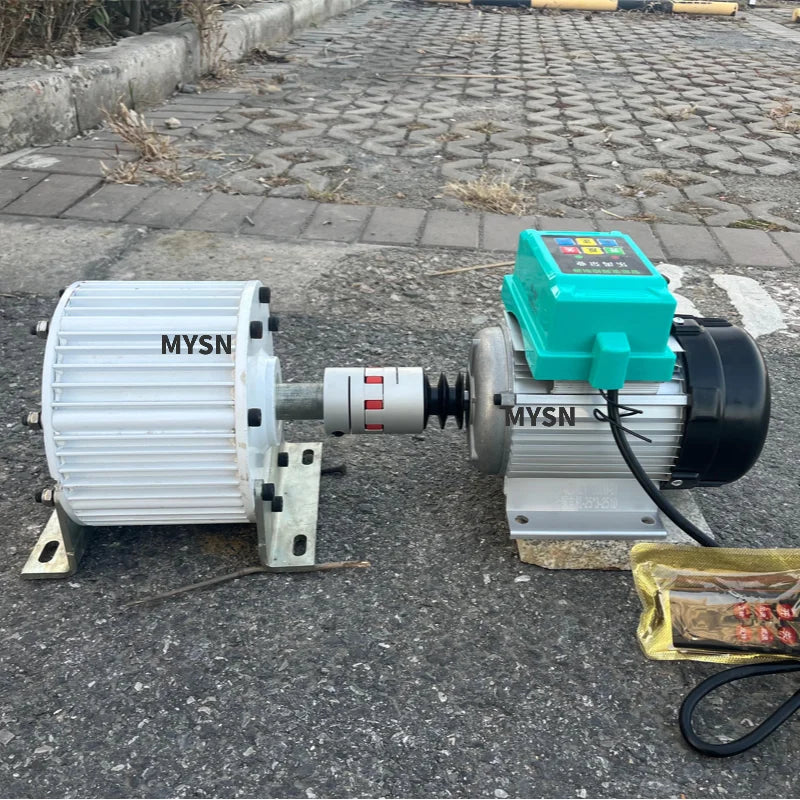 Free Energy 30KW 20KW  Generator Set 220v 380v 48v Permanent Magnet Generator 500RPM Alternator With 1000W Variable-Speed Motor