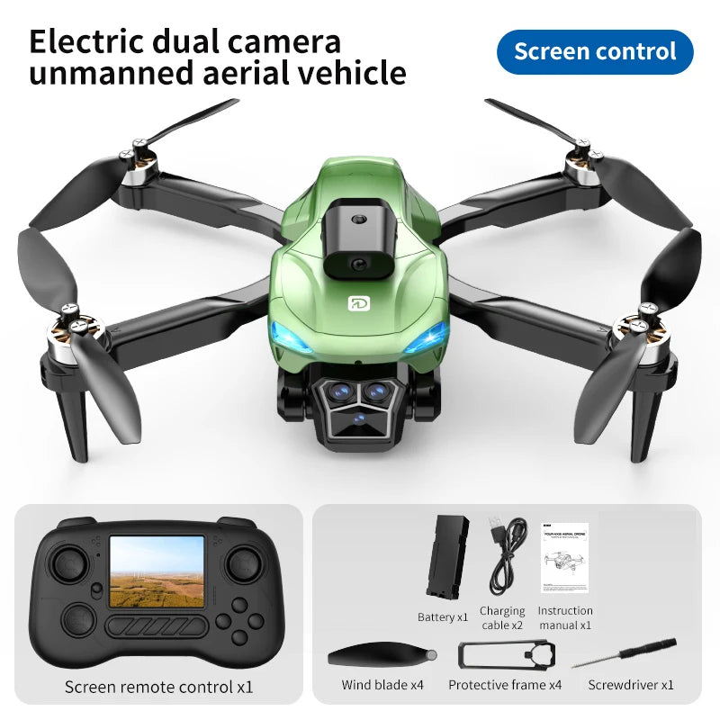 RC Drone with Camera Professional Aerial Photography with Screen Brushless Motor Remote Control Helicopter Intelligent Aircraf