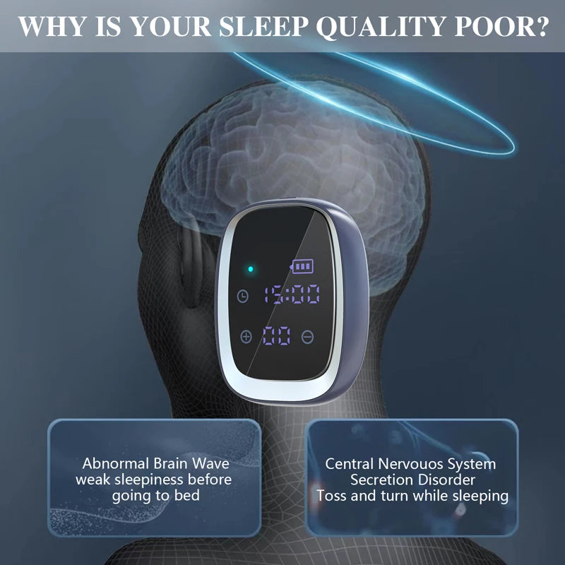KTS Sleep Aid Device CES Stimulation Therapy 600mAh Hand-held Anxiety Depression Fast Sleep Instrument Sleeper Therapy Insomnia