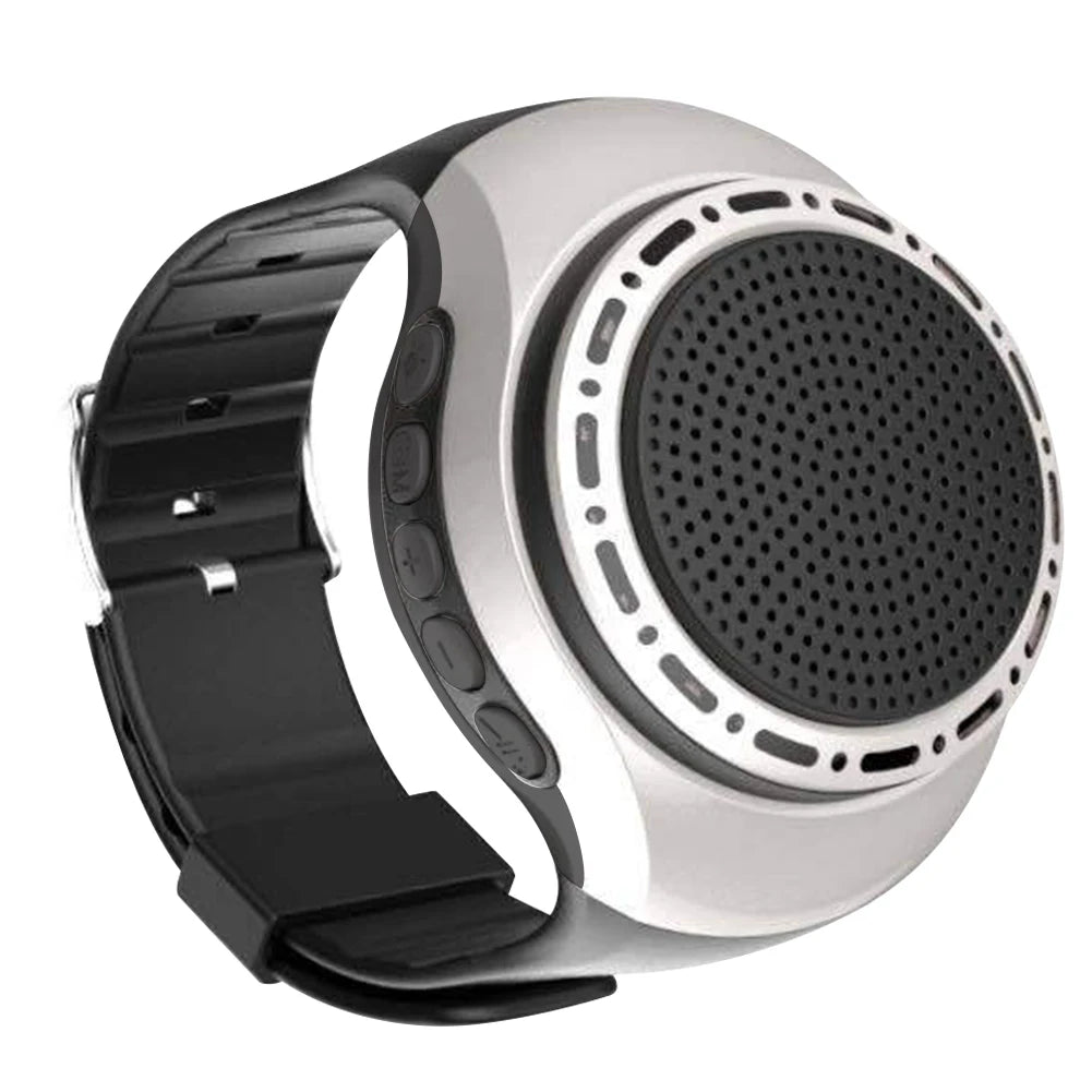 USB Rechargeable Bicycle Audio Portable Wrist Watch Speaker Cool Lighting Bluetooth-compatible Sports Music FM Radio