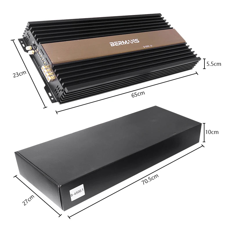 Competition grade 6500W mono car audio amplifier, low distortion, smooth sound quality, 0.5,1 ohm single-stage D high-power car