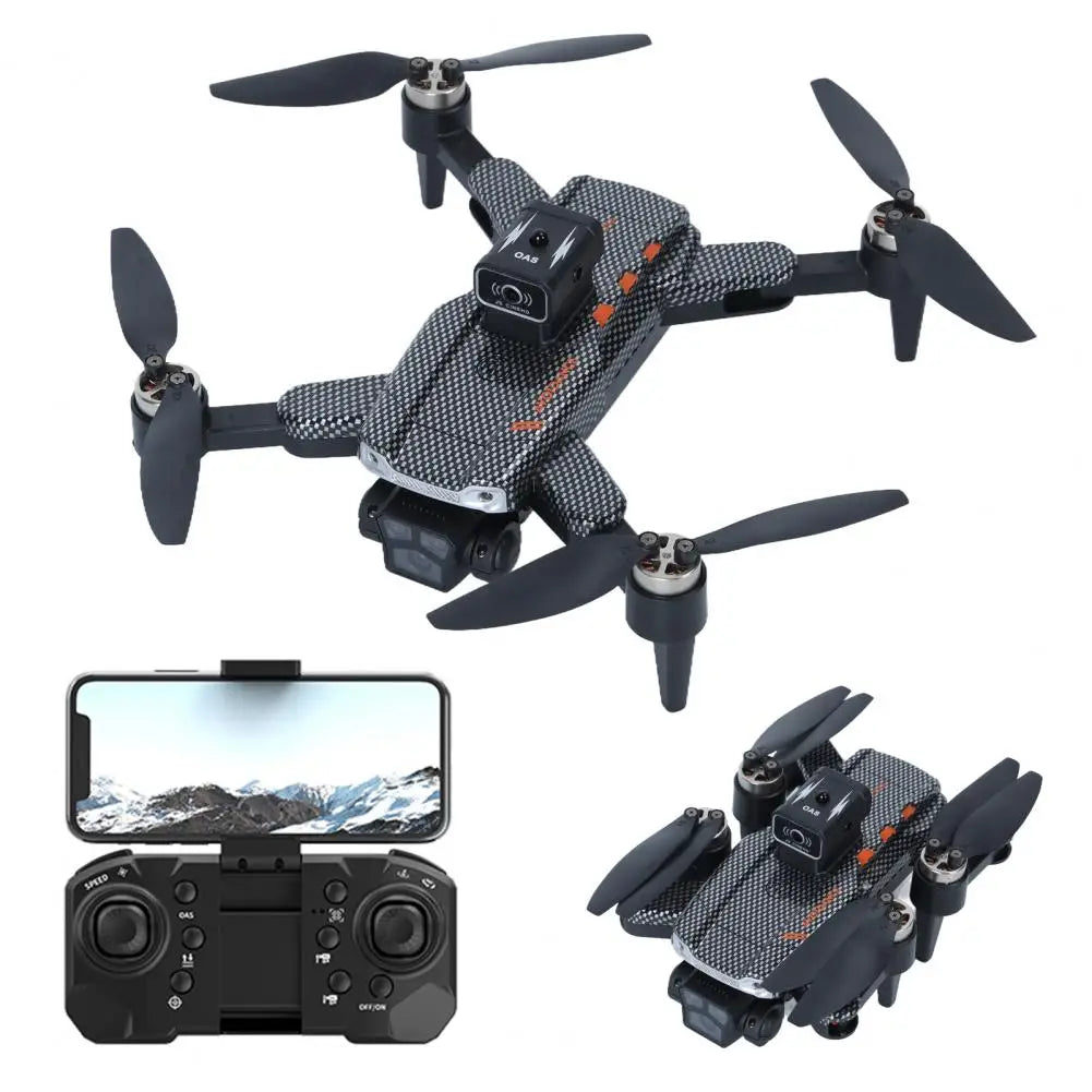 Remote Control Drone With Adjustable Three Cameras Optical Flow Hover Drone Positioning Obstacle Avoidance RC Quadcopter Toy