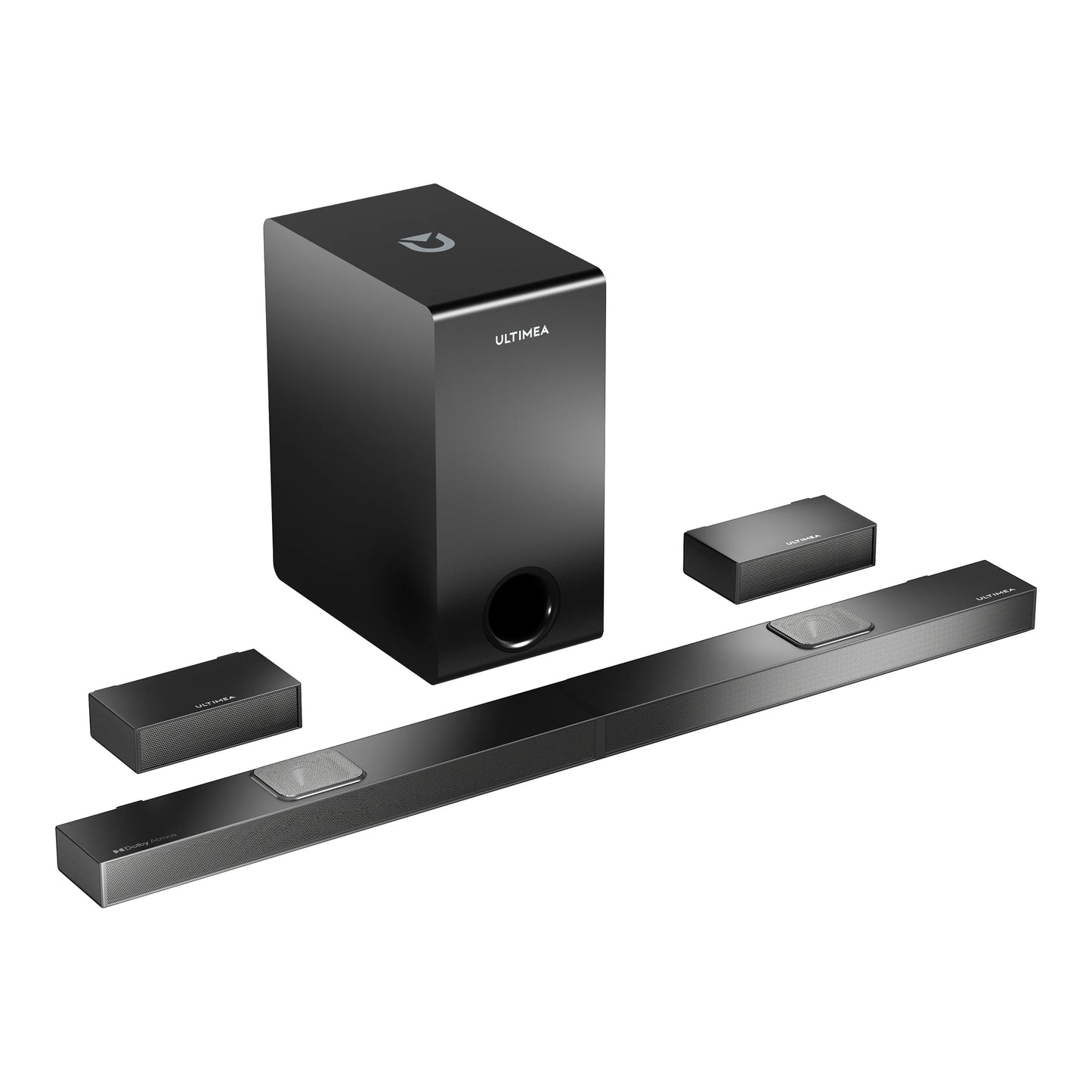 ULTIMEA 5.1.2 Dolby Atmos Soundbar for Smart TV, 520W Home Theater Surround System with 8"Wireless Subwoofer, 4K HDR Passthrough