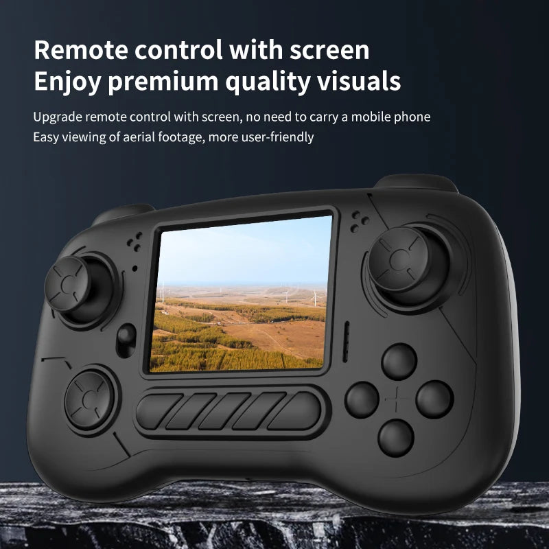RC Drone with Camera Professional Aerial Photography with Screen Brushless Motor Remote Control Helicopter Intelligent Aircraf
