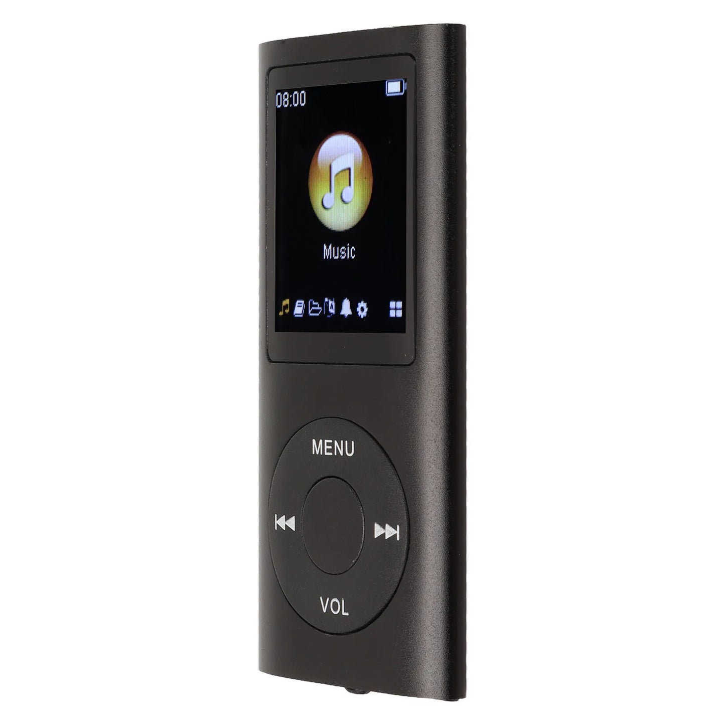 MP3 Player 1.8 Inch LCD Screen Aluminum Alloy Lossless Sound Slim Portable MP3 Music Player 200mAh Built in Battery for Home