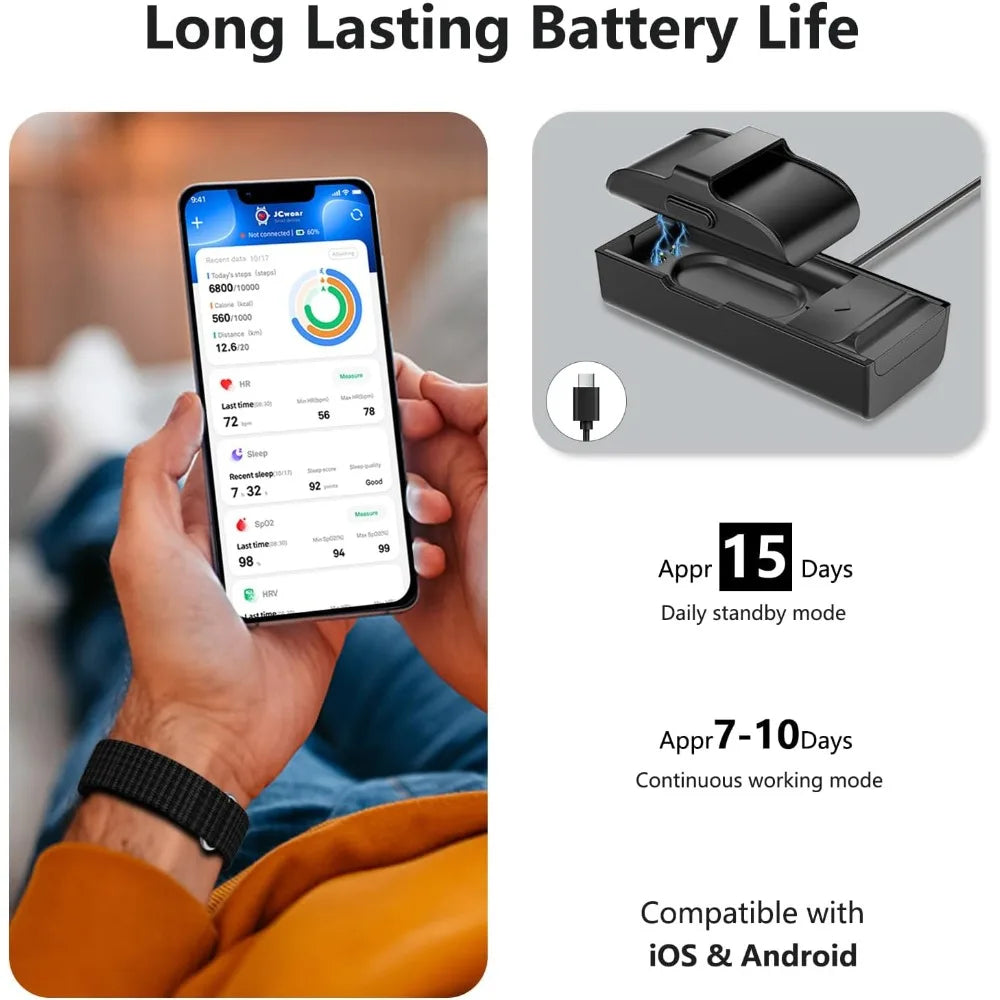 Smart Health Wristband, Wearable Activity & Fitness Tracker for Multi-Sport Mode, All-Day Automatic Continuous Monitoring