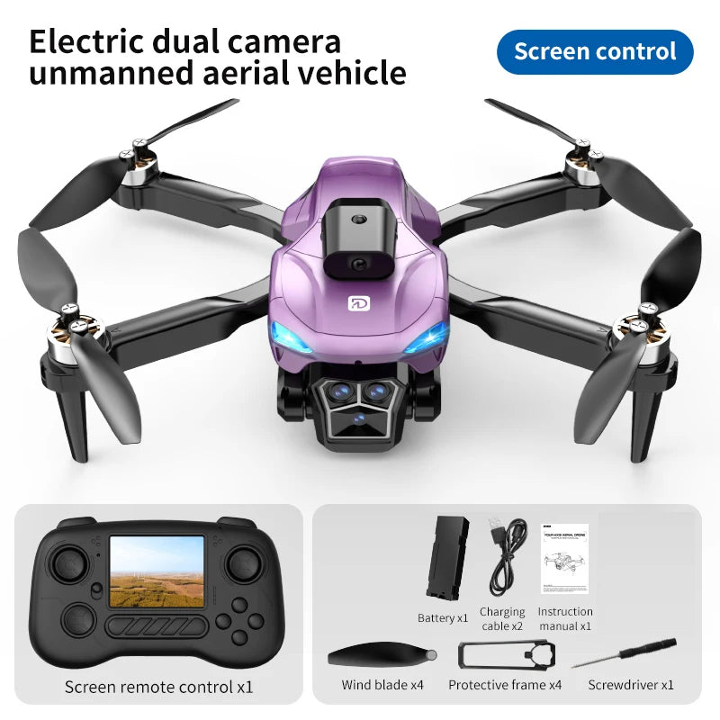 RC Drone with Camera Professional Aerial Photography with Screen Brushless Motor Remote Control Helicopter Intelligent Aircraf